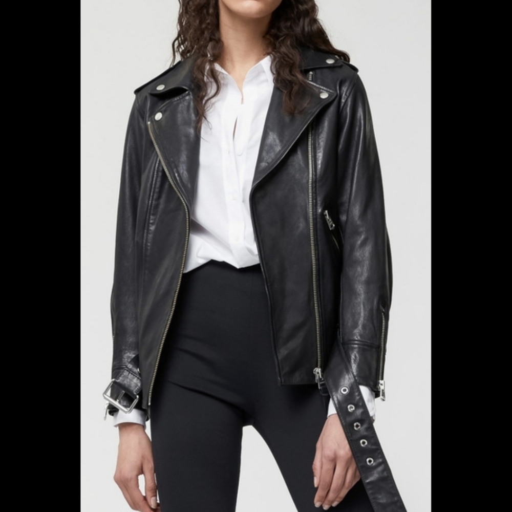 Mackage lambskin soft moto jacket